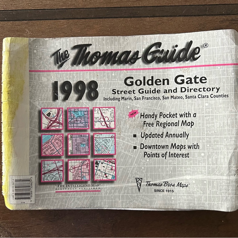 1998 Thomas guide maps
